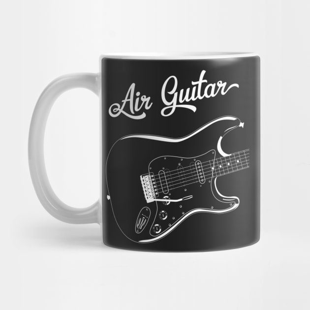 Air Guitar Rock T-Shirt by Pushloop